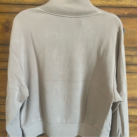 Varley Davidson Half Zip Relaxed Fit Sweatshirt - Taupe... - Picture 8 of 12